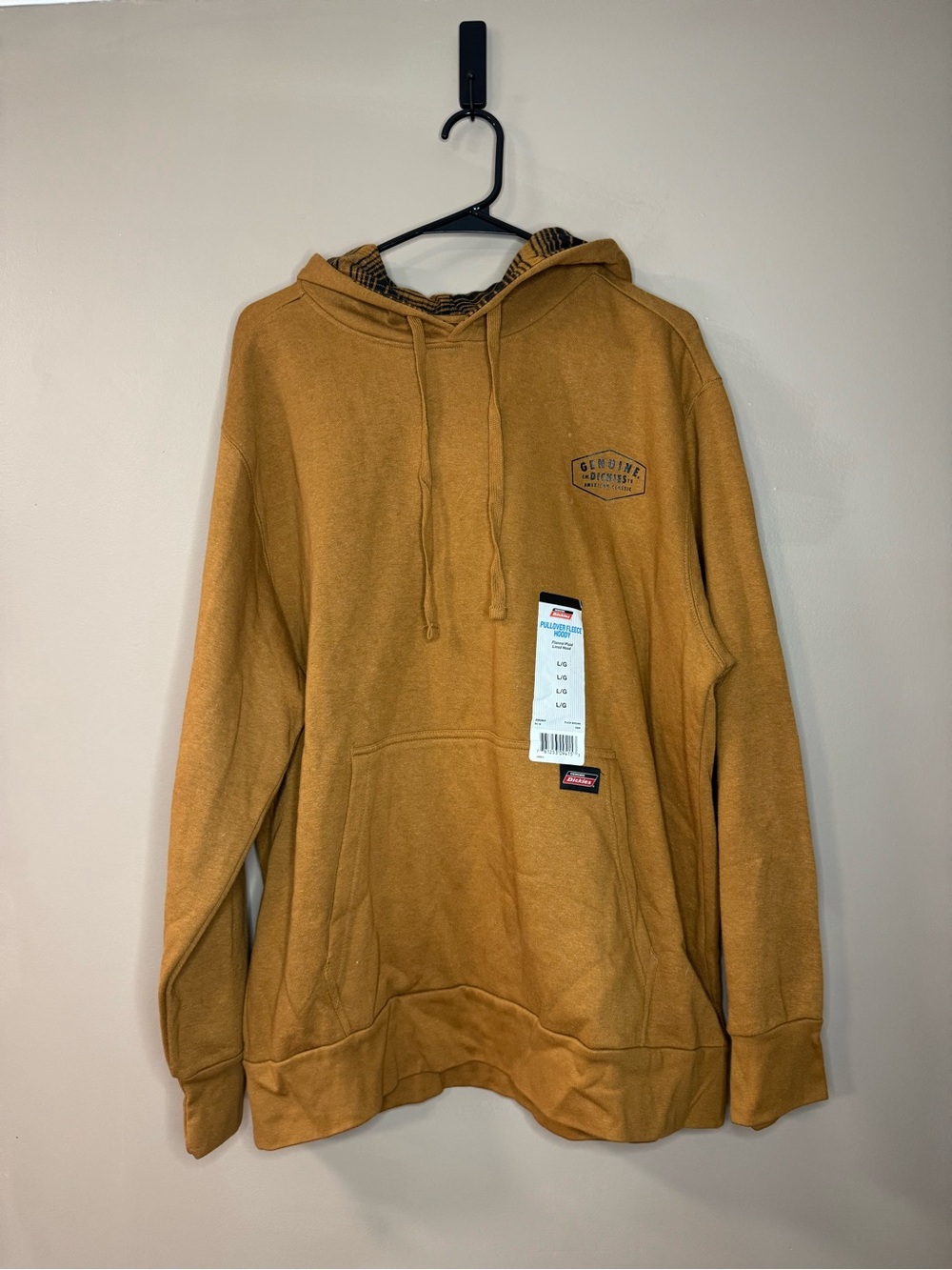 NWT Dickies Caramel/Tan Hooded Pullover Sweatshirt